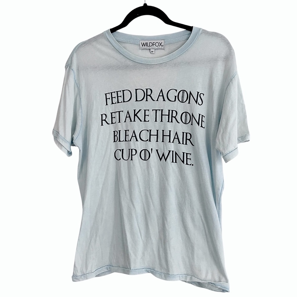 Wildfox RARE Game Of Thrones Daenery’s Life Tee T-Shirt Medium